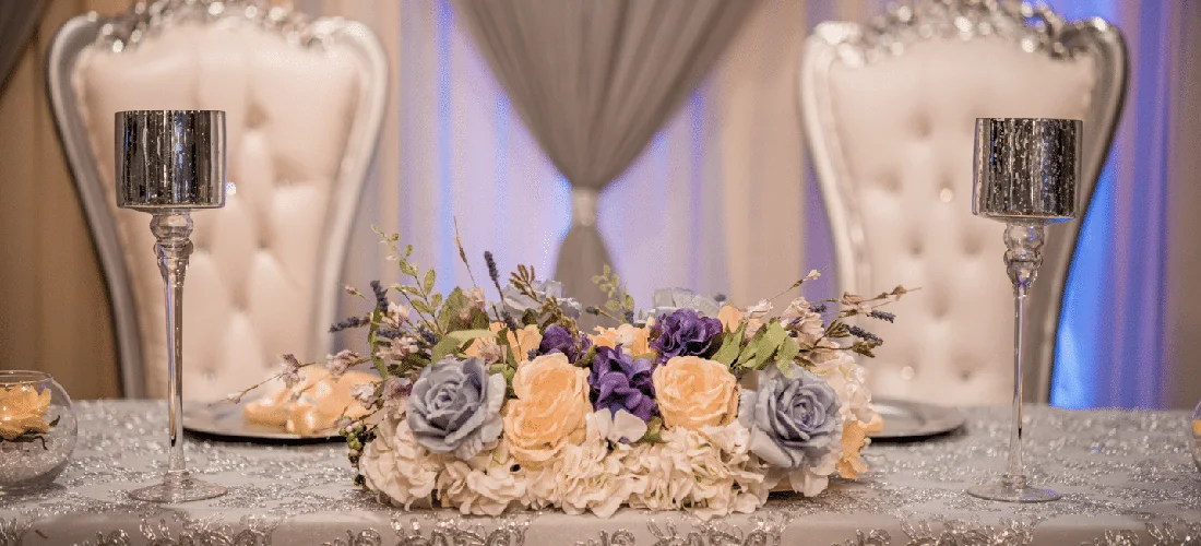 آموزش تزیین جایگاه عروس و داماد