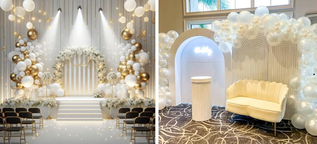 آموزش تزیین جایگاه عروس و داماد