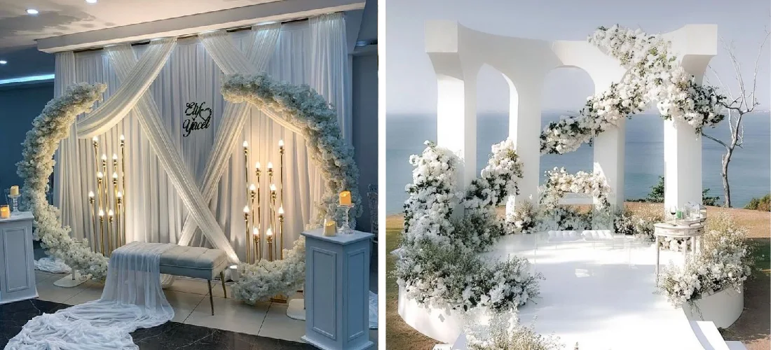 آموزش تزیین جایگاه عروس و داماد