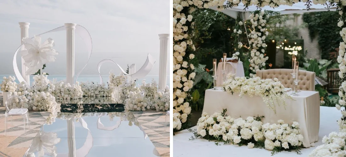 آموزش تزیین جایگاه عروس و داماد