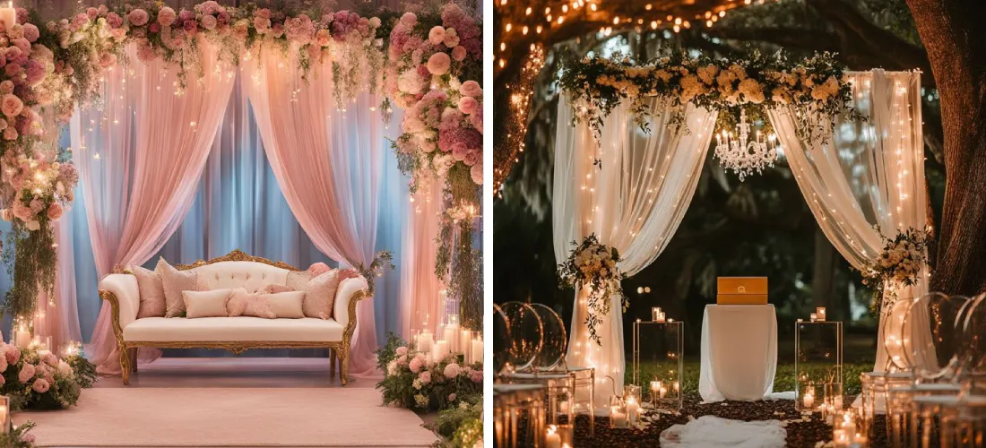 آموزش تزیین جایگاه عروس و داماد