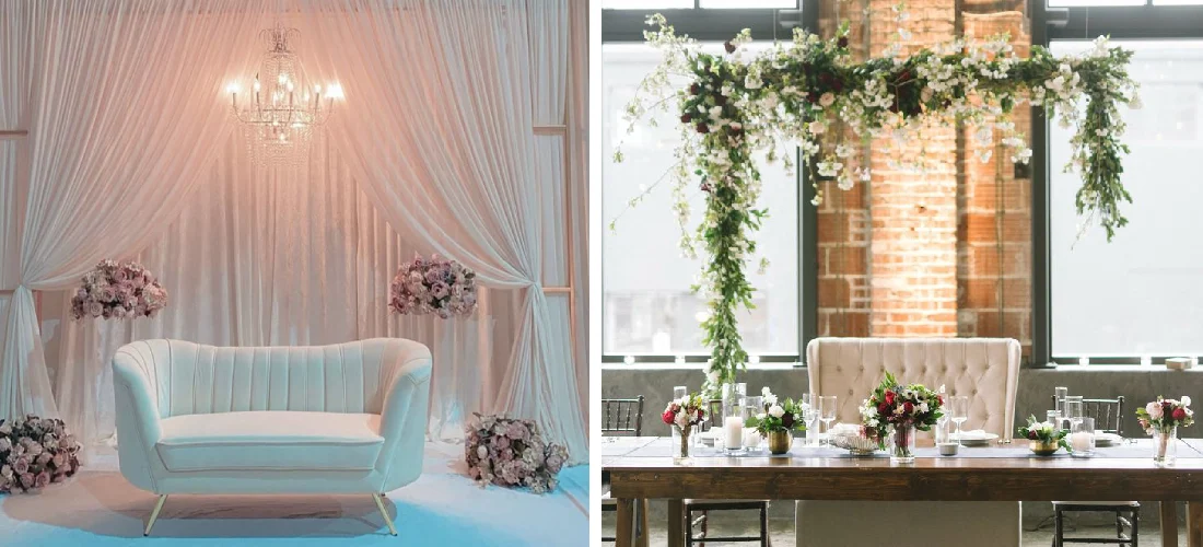 آموزش تزیین جایگاه عروس و داماد