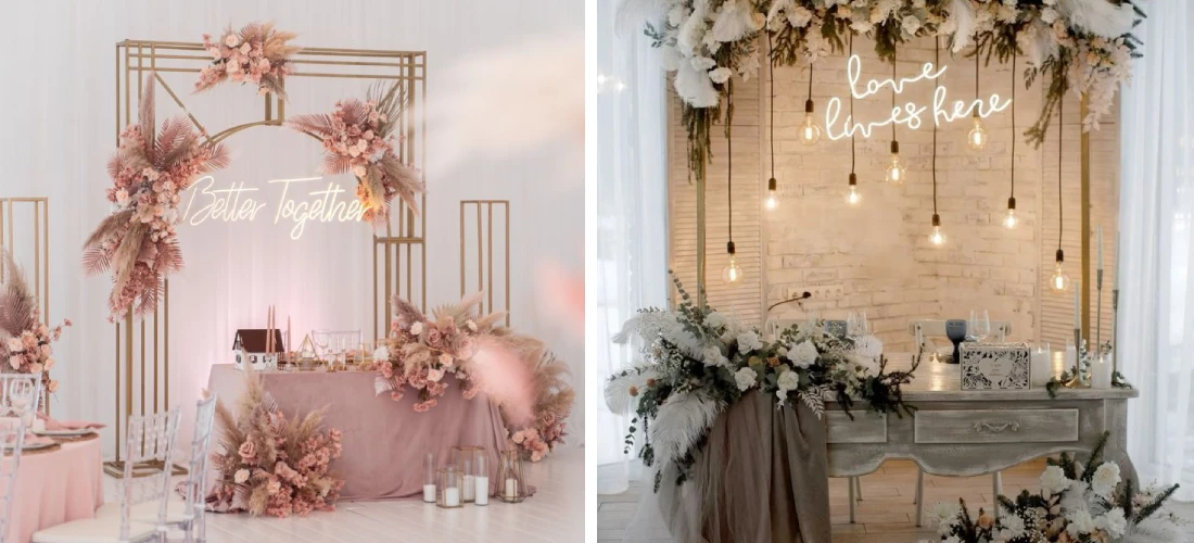 آموزش تزیین جایگاه عروس و داماد