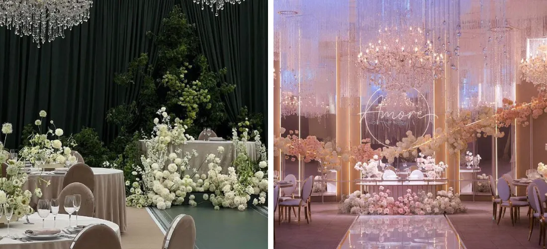 آموزش تزیین جایگاه عروس و داماد