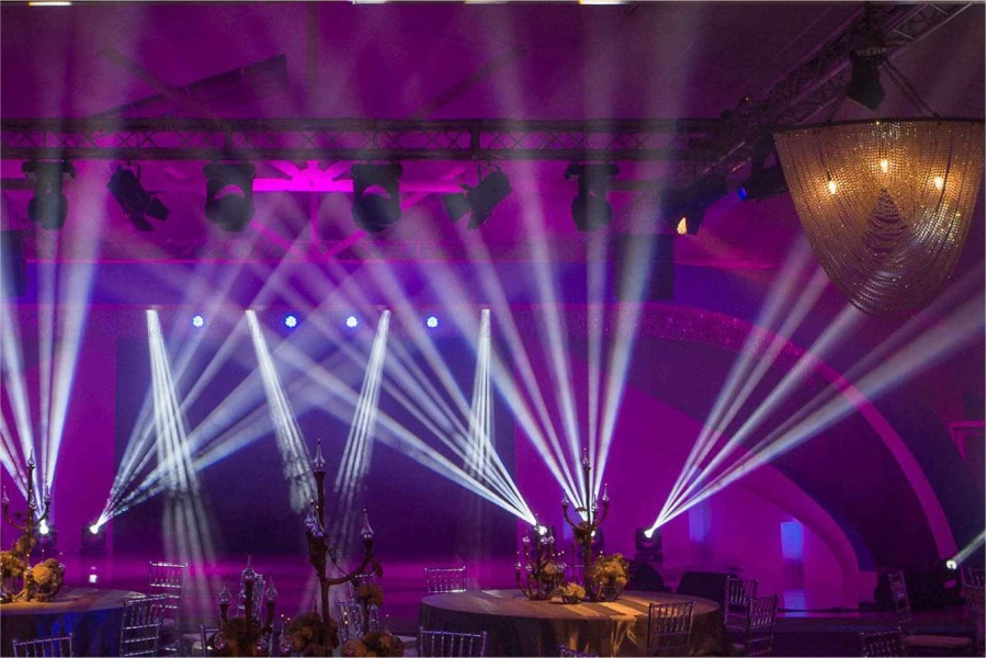 تجهیزات نورپردازی تالار پذیرایی